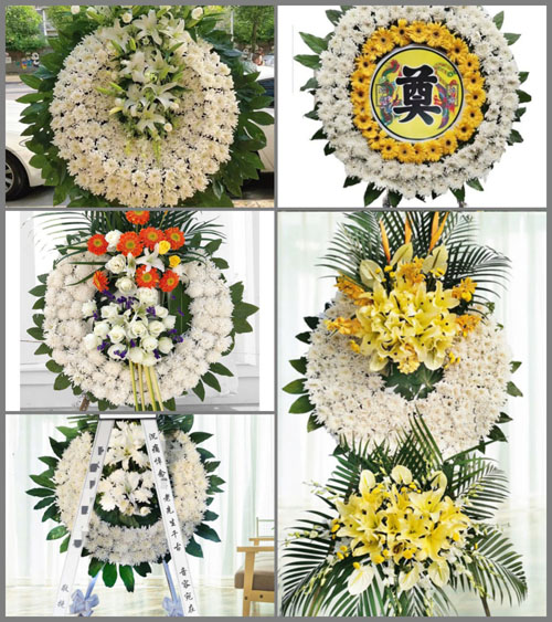 福建宁德古田县水口镇水潮村花圈速递